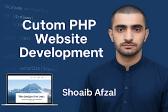 create professional PHP website with database