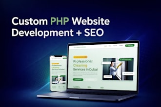 create professional PHP website with clean UI UX design