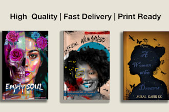 do ebook print ready KDP book cover design amazon and kindle