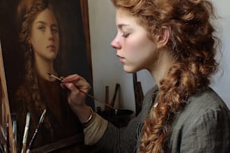 paint a realistic or fantasy portrait