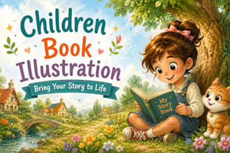 make childrens story book illustrations