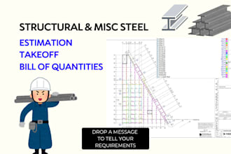 do takeoff and estimation for structural and miscellaneous steel