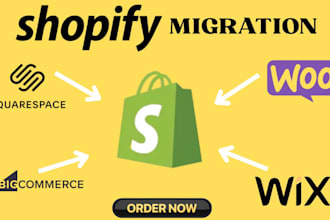 copy clone website store wix wordpress woocommerce squarespace to shopify store