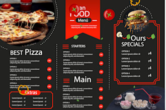 create luxury and modern hotel restaurant menu designs