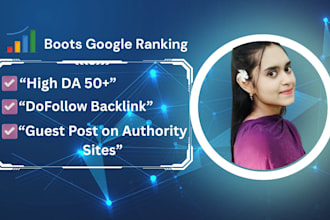 provide da50 guest post with high authority dofollow backlinks