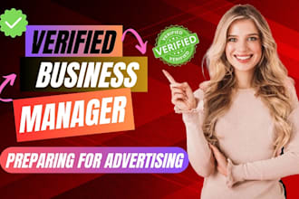 create fresh verified fb business manager with ready to advertise ad account