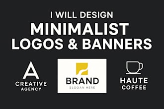 design a minimalist logo or gig banner