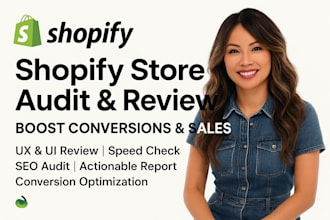 run thorough shopify store audit, shopify  store review to boost conversion