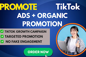 promote your tiktok using tiktok ads and organic growth strategies