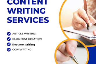 create high quality articles and blogs