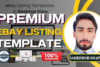 design SEO optimized, custom ebay listing template