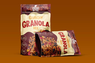 design premium food pouch packaging