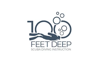 design wonderful scuba diving retreats logo