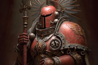 create a warhammer illustration