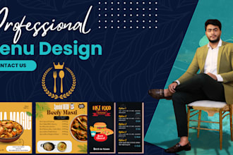design best food menu, restraunt menu, and food posters and water bottle labels