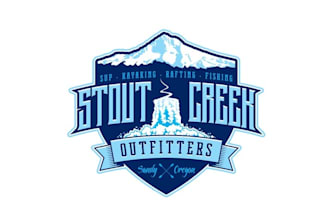 design unique stout creek outfitters logo