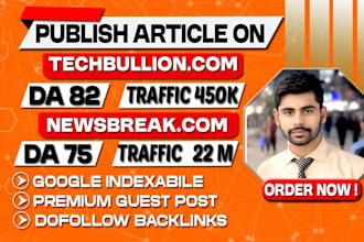 do tech guest post, SEO guest post and publish news articles