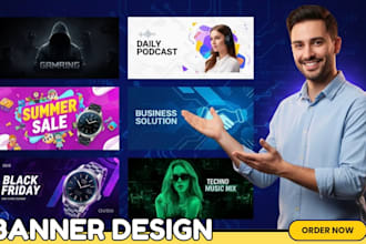 custom social media banner in 5 hours