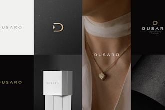 design modern luxury, crown, jewelry, minimalist, diamond shape logo