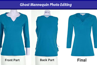 do professional ghost mannequin and neck joint in photoshop