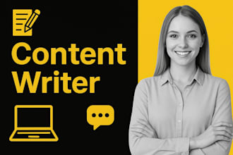write website content as your copywriter