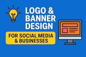 create a logo and banner for your social media or bussiness