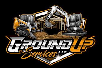 do a professional excavation logo