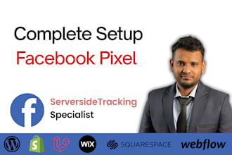 set up or fix meta facebook pixel, conversion API,  google analytics 4, GTM