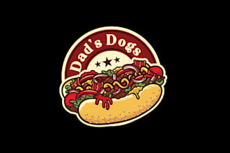 design food restaurant cafe sandwiche logo