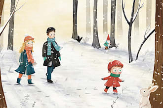 children story book illustration children story book illustration