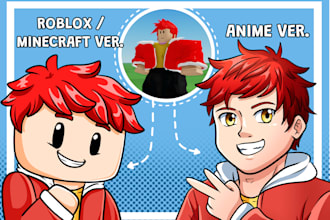 draw your roblox avatar and minecraft character
