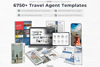 create your travel agent branding kit with logo