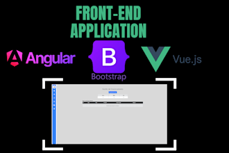 build a modern, responsive angular or vue website using bootstrap