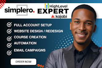 simplero website simplero campaign simplero landing page kajabi automation