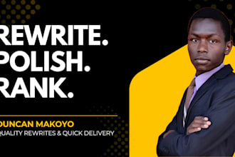 rewrite your content for clarity and SEO