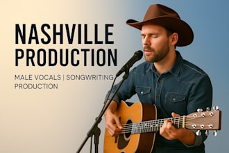 sing nashville style country music with full track studio production
