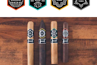 design cigar band, cigar ring, cigar label, and cigar box logo