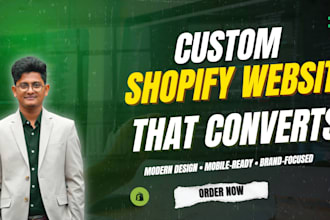 design and build a custom branded shopify store for your business