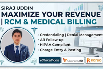 provide expert medical billing rcm and denial management