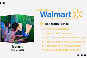 add products on walmart celler centre and optimize highly