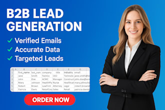 do linkedin b2b lead generation, web research for CEO, founders, decision makers