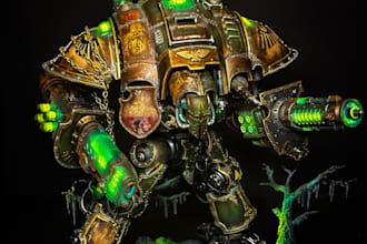 expertly paint warhammer, tabletop, and miniature models