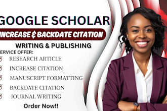 write article,increase and backdate citation,google scholar,journal research