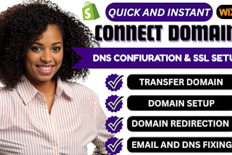 connect domain from godaddy, squarespace, to shopify, dns, wix, or systeme io