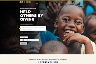 build nonprofit charity fundraising website with donation system