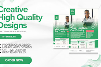 medical flyer, brochure design, flyer design, business flyer,medical, healthcare