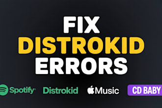 fix distrokid issues, solve royalty issues and distribute your music to spotify