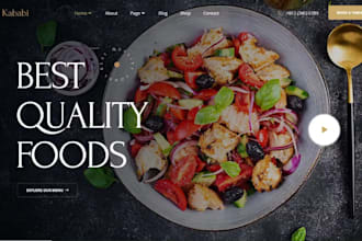 build a restaurant website with online ordering, grocery, and café websites