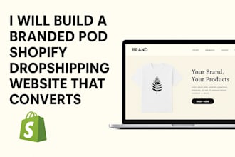 build a branded pod shopify dropshipping website