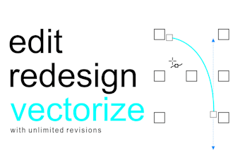 edit, redesign or vectorize your logo